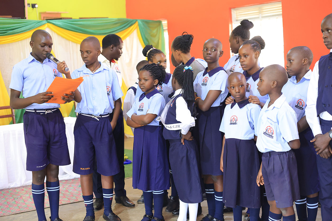 Out going prefects body at Libermann Junior School